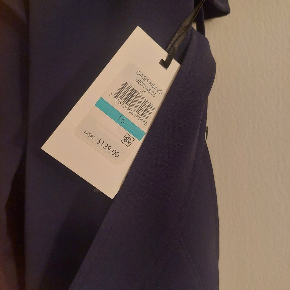 DKNY Navy Blue Belted Vest Trench Dress-Women’s Wrap Dress,Professional NWT 16 - Picture 6 of 7